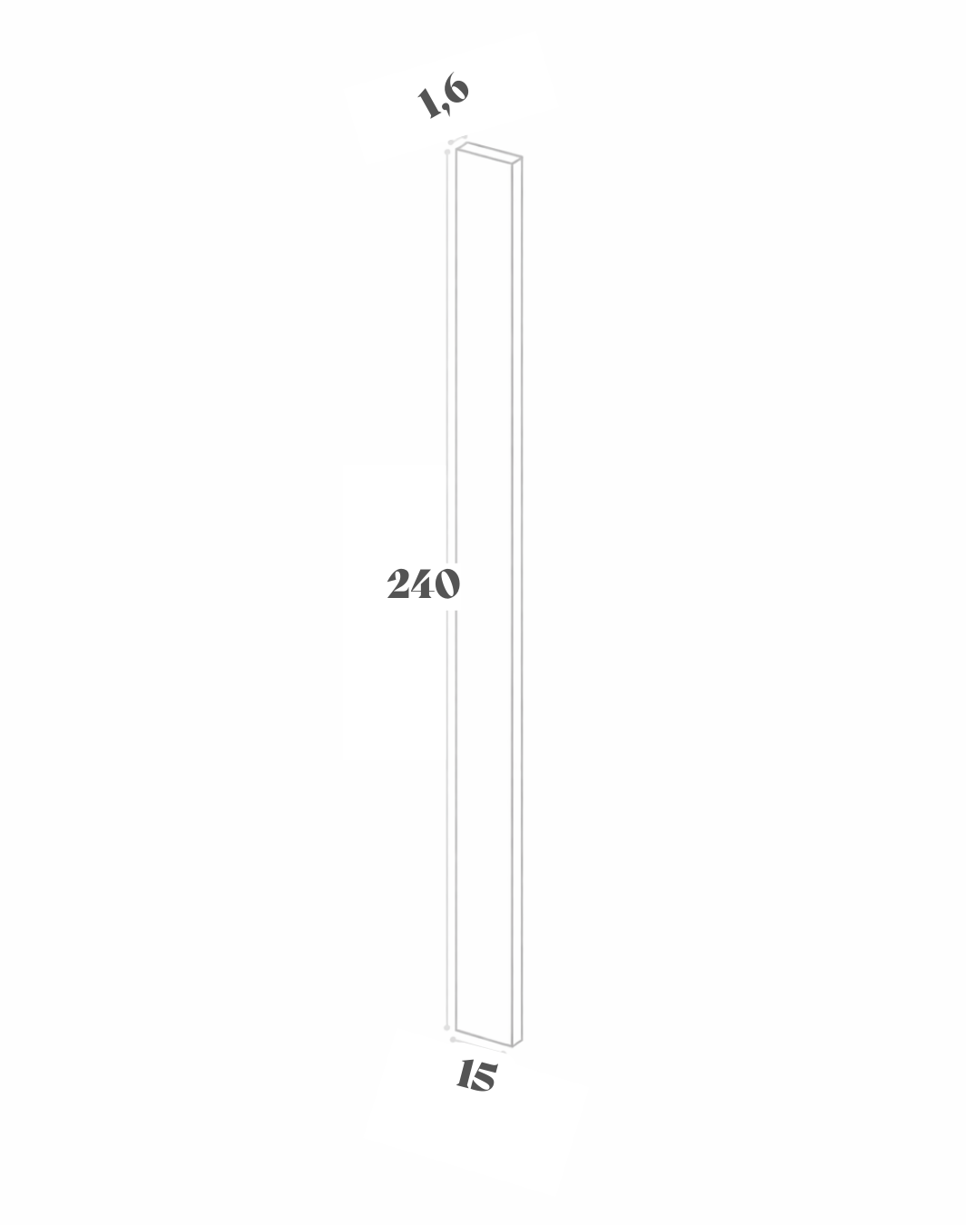 Panneau de finition - 15x240