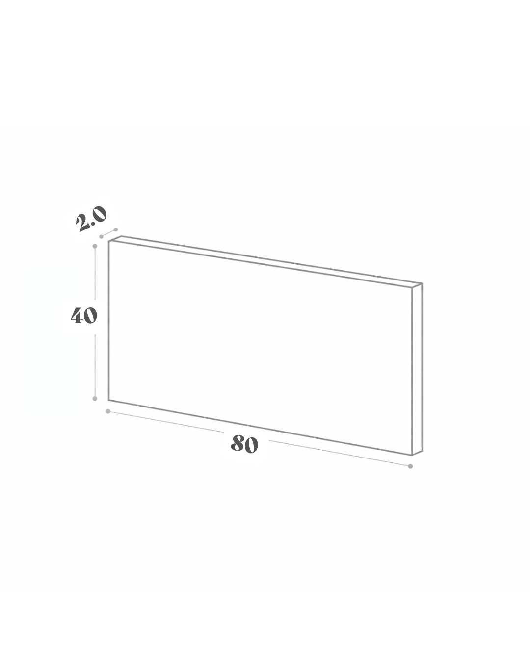 Façades de tiroir - 80x40