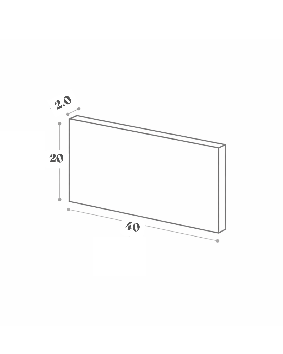 Façades de tiroir - 40x20