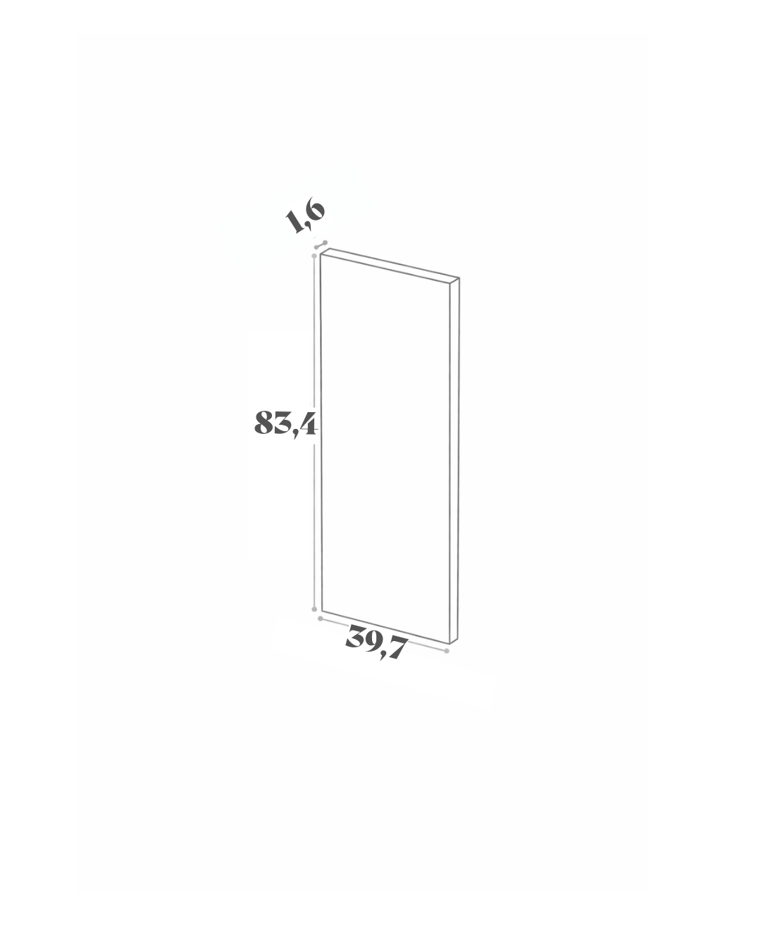 Panneau de finition - 39x83
