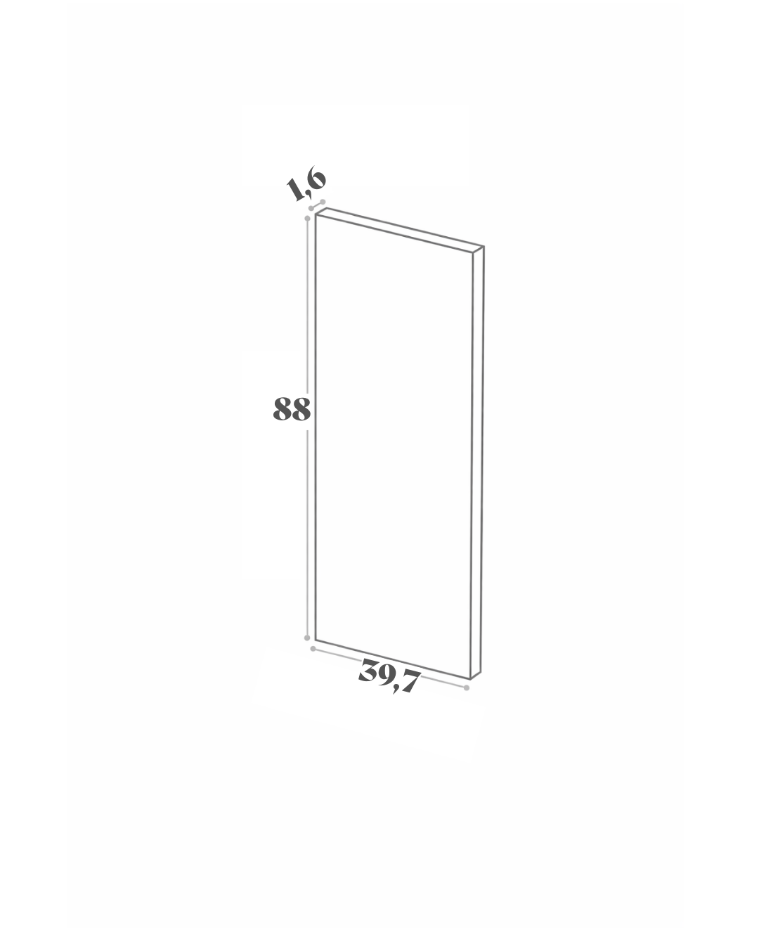 Panneau de finition - 39x88