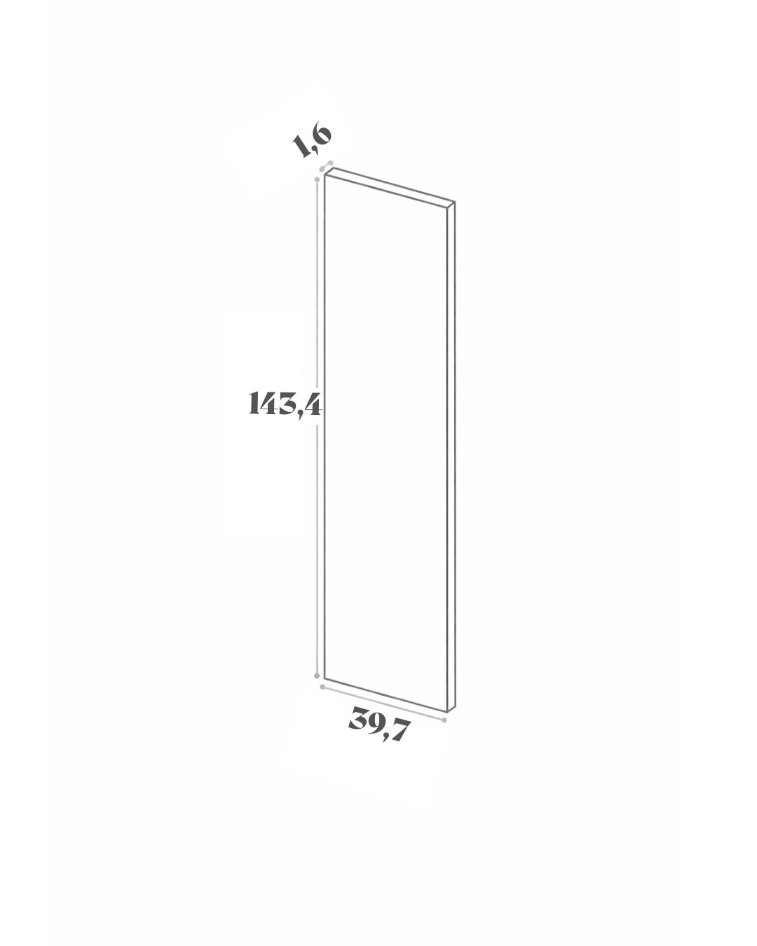 Panneau de finition - 39x143