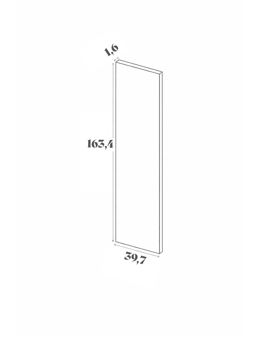 Panneau de finition - 39x163