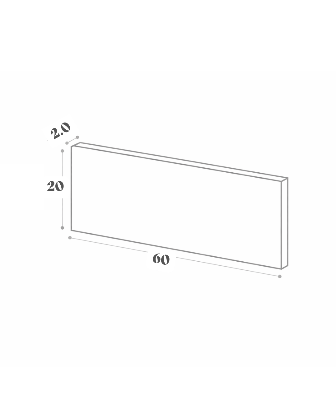 Façades de tiroir - 60x20