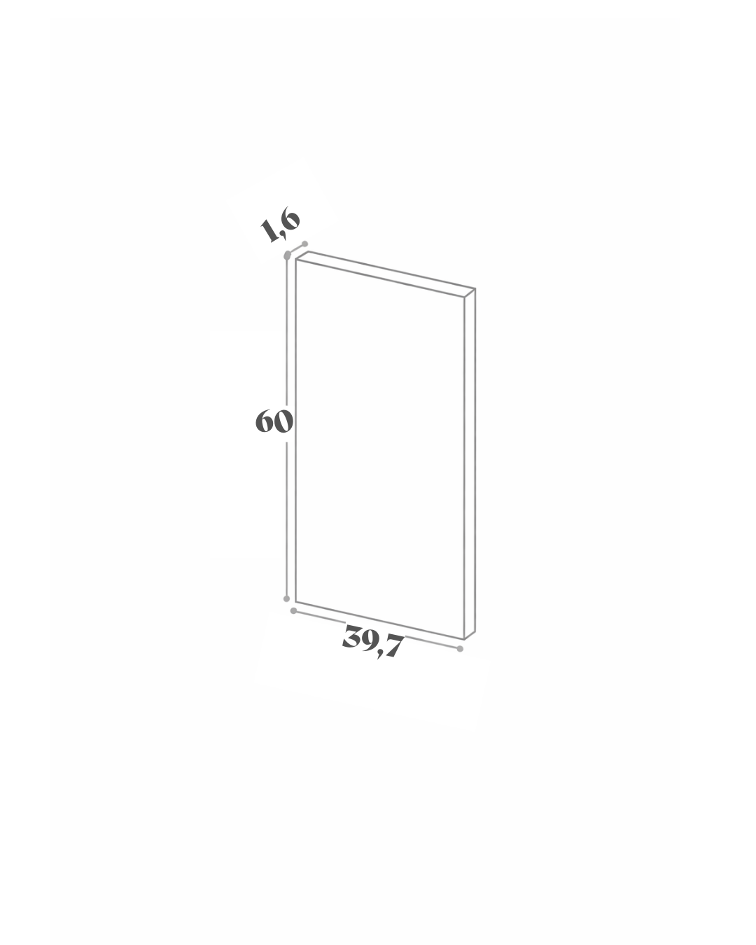 Panneau de finition - 39x60