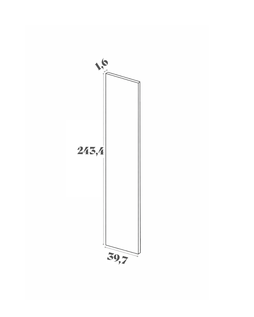 Panneau de finition - 39x243