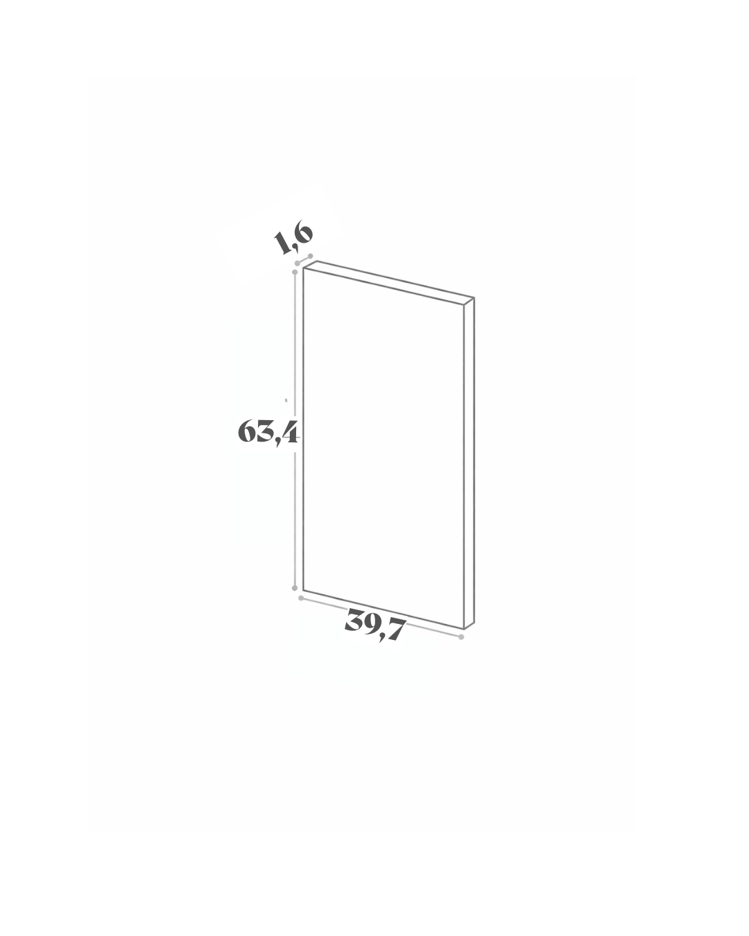 Panneau de finition - 39x63