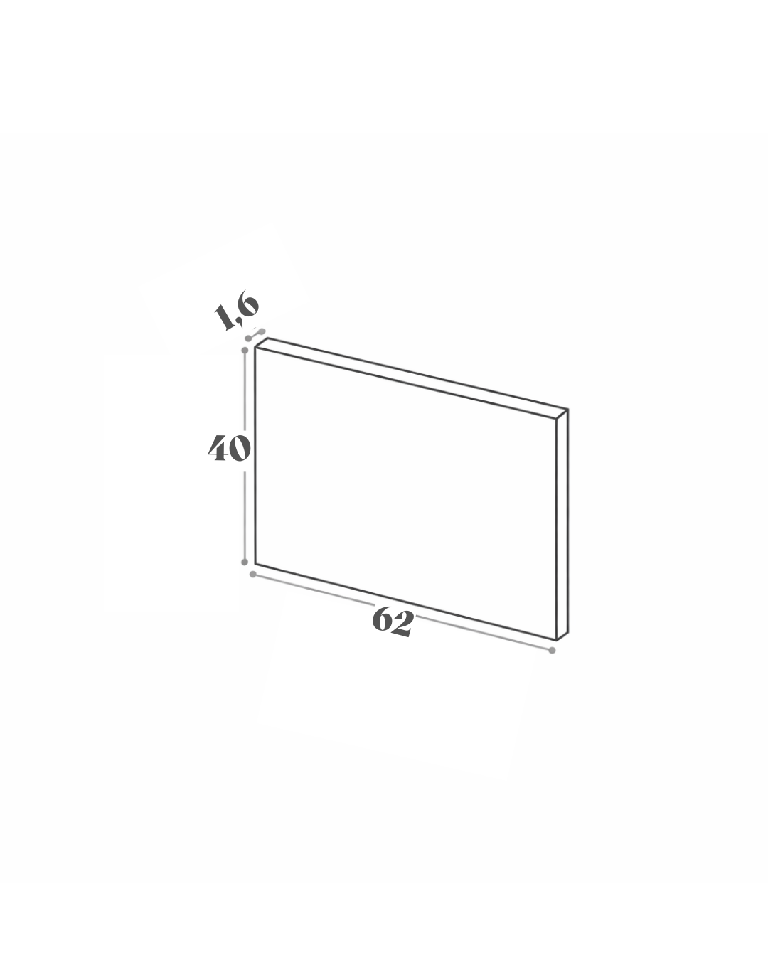 Panneau de finition - 62x40