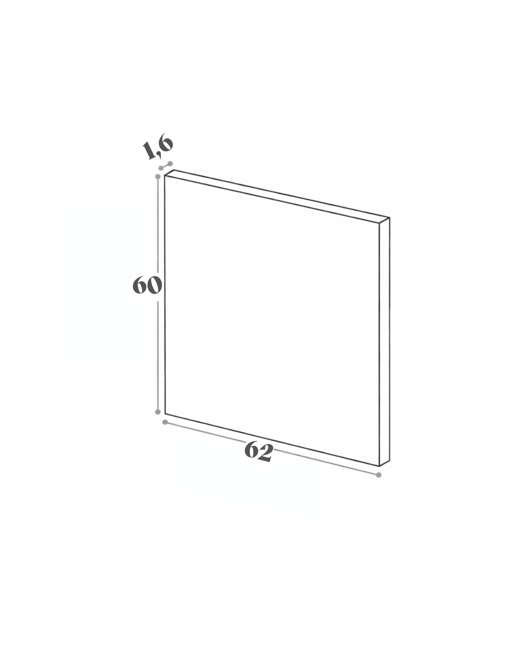 Panneau de finition - 62x60