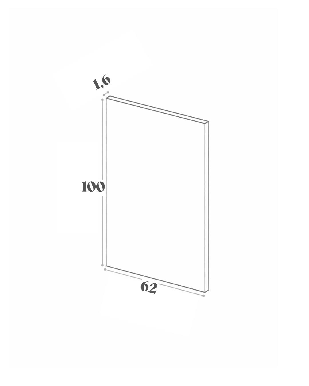 Panneau de finition - 62x100