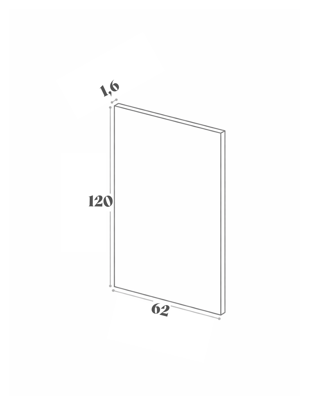 Panneau de finition - 62x120