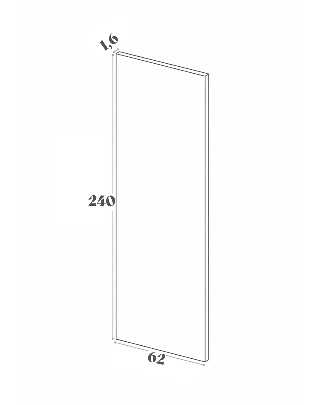 Panneau de finition - 62x240