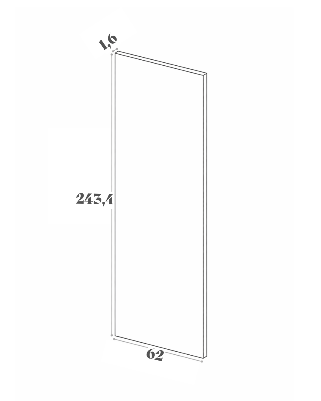 Panneau de finition - 62x243