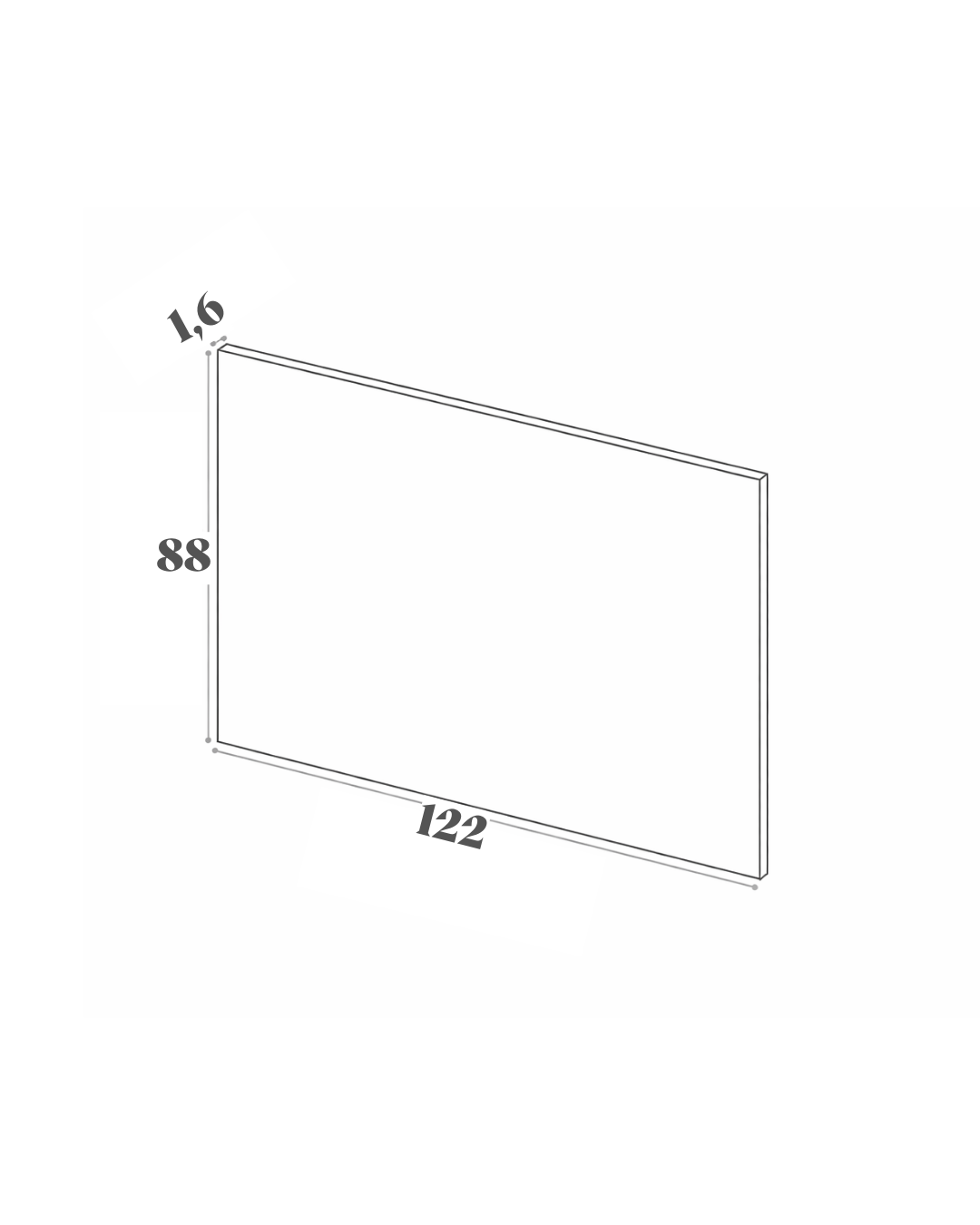 Panneau de finition - 122x88