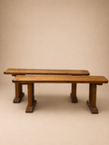 Paire de bancs de ferme